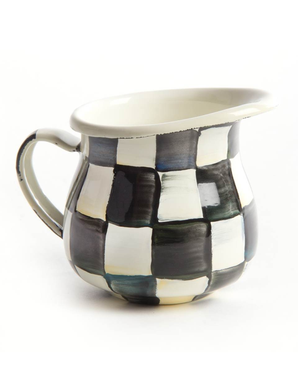 Courtly Check Enamel Little Creamer